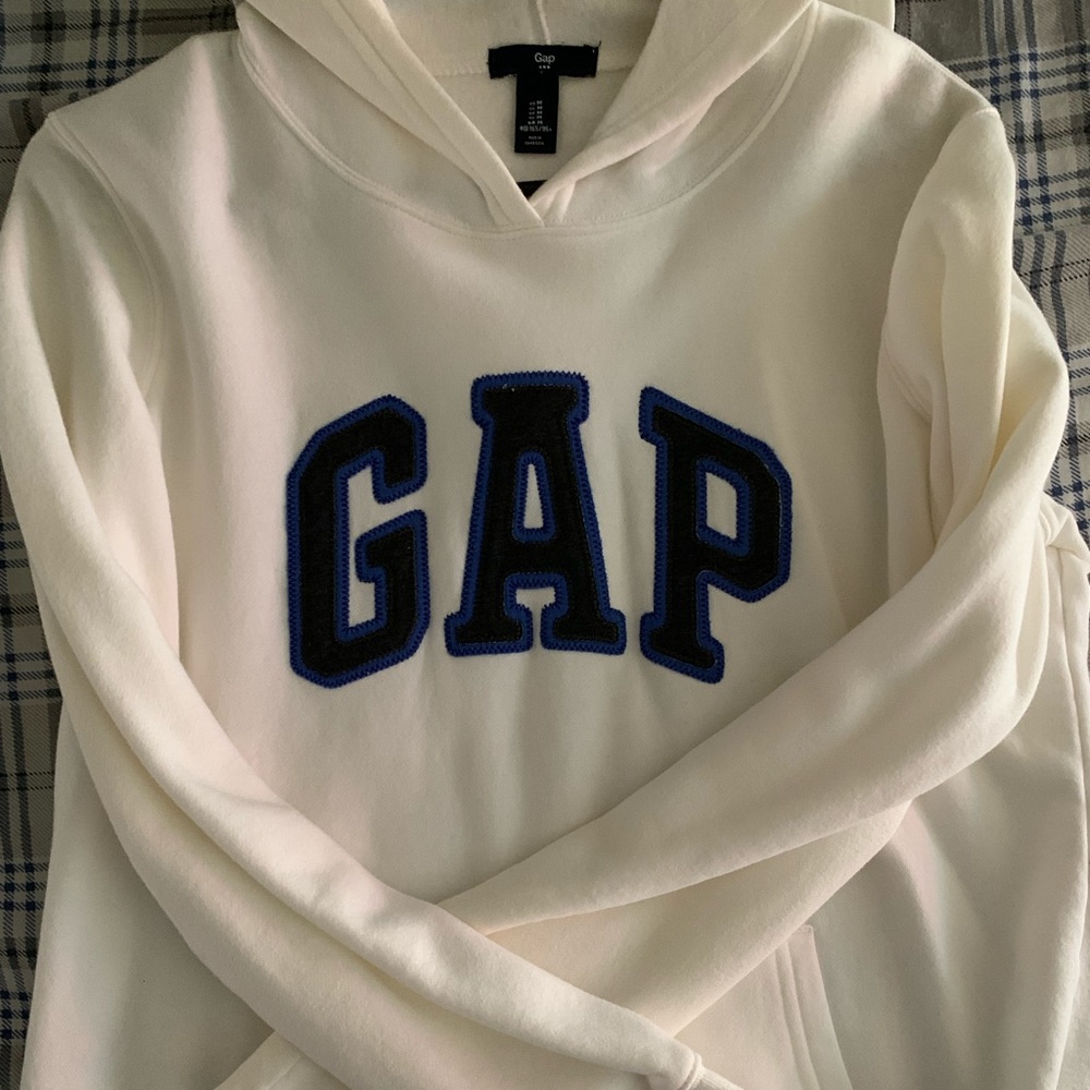 White Gap Logo Sweater